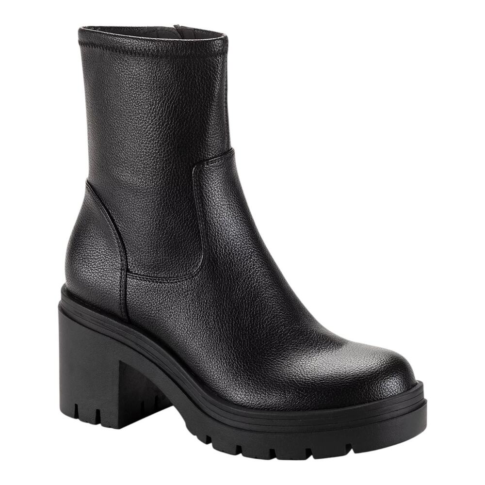 Wild Pair Women's Verona Block Heel Booties Black Size 8 1/2